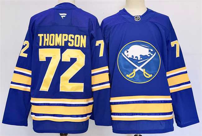 Men's Buffalo Sabres #72 Tage Thompson Blue 2024-25 Stitched Jersey,We sell and wholesale Men's Buffalo Sabres #72 Tage Thompson Blue 2024-25 Stitched Jersey on line form chian!